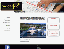 Tablet Screenshot of elektrowaeger.ch